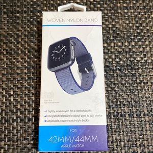NWT Blue Woven Nylon Band for 42/44MM Apple Watch